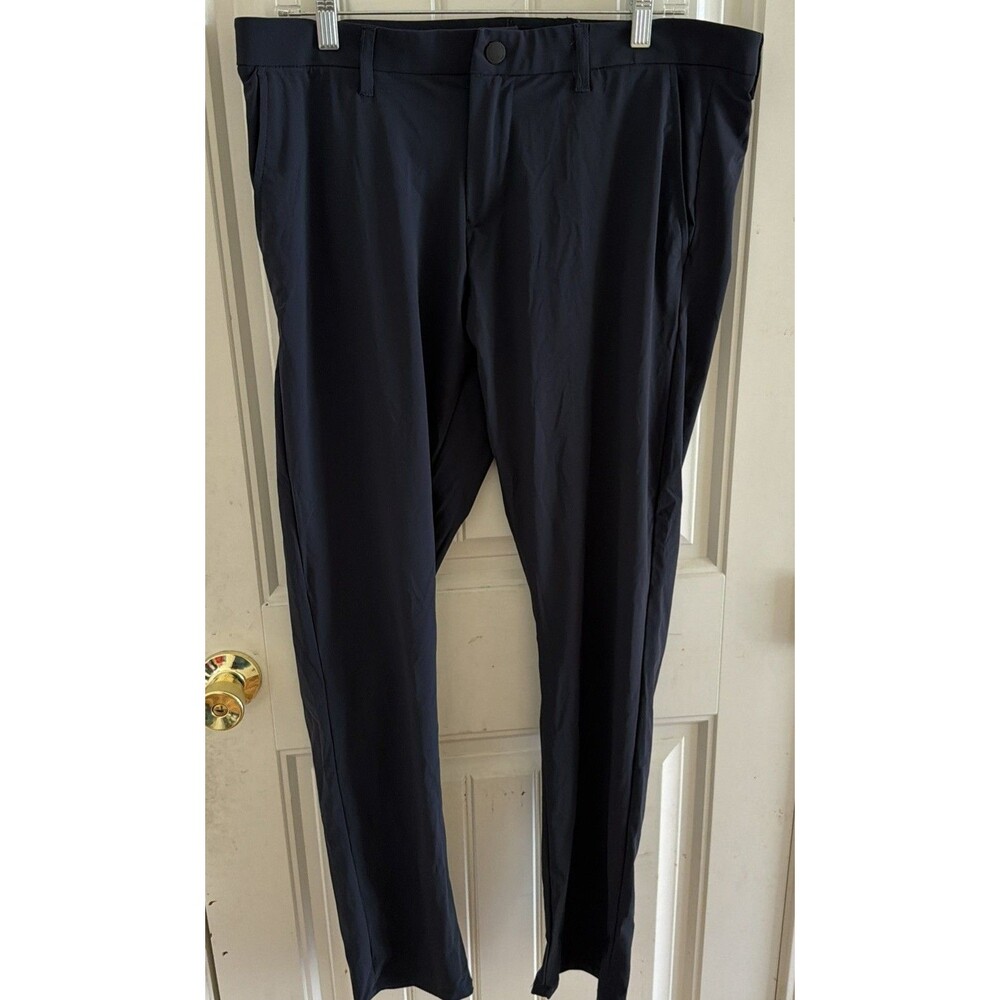 Kenneth Cole Golf Men's Pants 36x32  Blue Regular Fit Flat Front 5-Pocket
